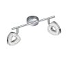 TRIO Spot intérieur chrome et transparent claire TOURS - Pas cher