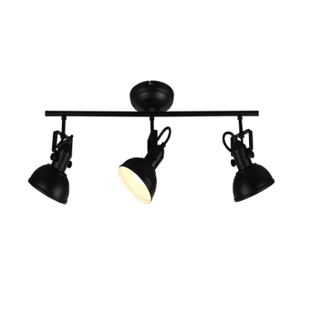 TRIO Spot intérieur noir mat GINA - Pas cher