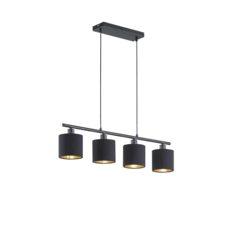 TRIO Suspension intérieur noir mat TOMMY - Pas cher