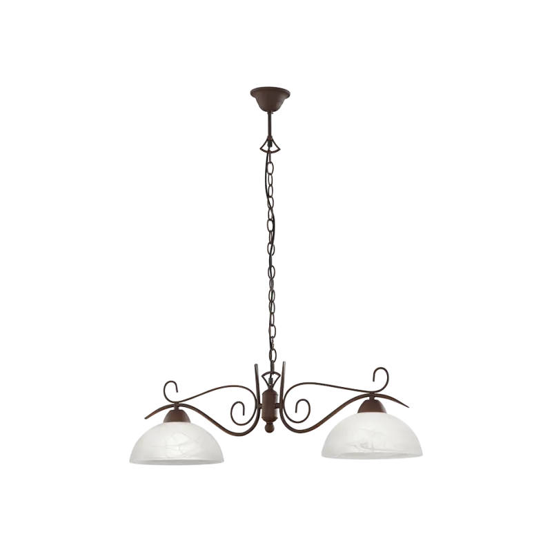 TRIO Suspension intérieur rouille et albâtre COUNTRY - Pas cher