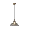 TRIO Suspension intérieur laiton fumé et ambre ALDO - Pas cher