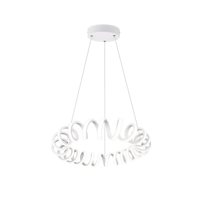 TRIO Suspension intérieur blanc mat et blanc CURL - Pas cher