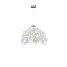 TRIO Suspension intérieur chrome et blanc LEAVY - Pas cher