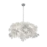 TRIO Suspension intérieur chrome et blanc LEAVY - Pas cher