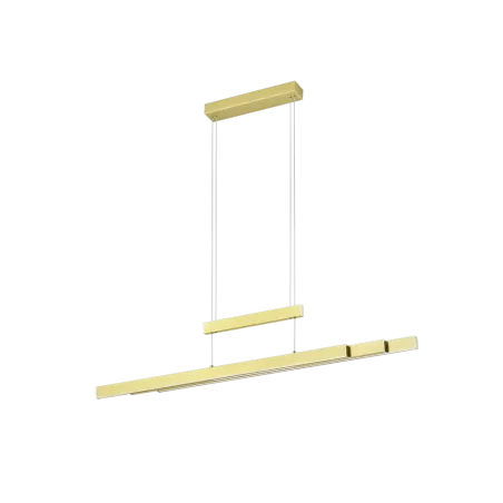 TRIO Suspension intérieur laiton mat et blanc TRAJAN - Pas cher