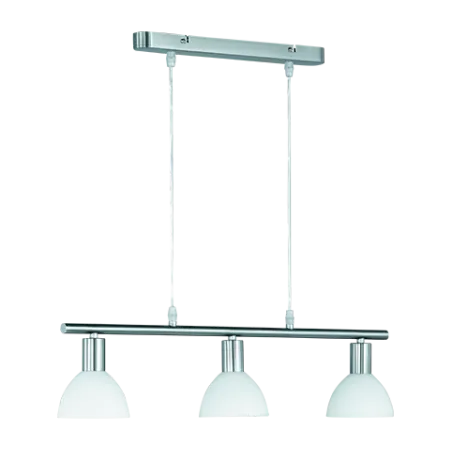 TRIO Suspension intérieur nickel mat et blanc DALLAS - Pas cher