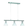 TRIO Suspension intérieur nickel mat et blanc DALLAS - Pas cher