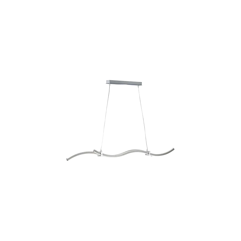 TRIO Suspension intérieur nickel mat et blanc WAVE - Pas cher