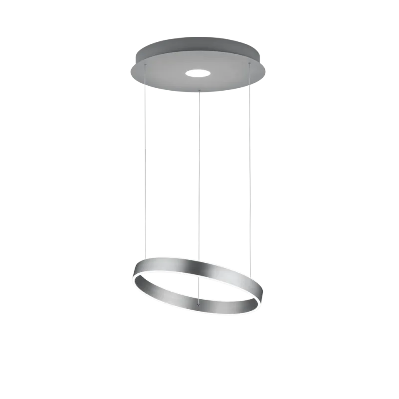 TRIO Suspension intérieur nickel mat et blanc LOGAN - Pas cher