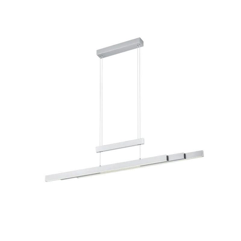TRIO Suspension intérieur nickel mat et blanc TRAJAN - Pas cher