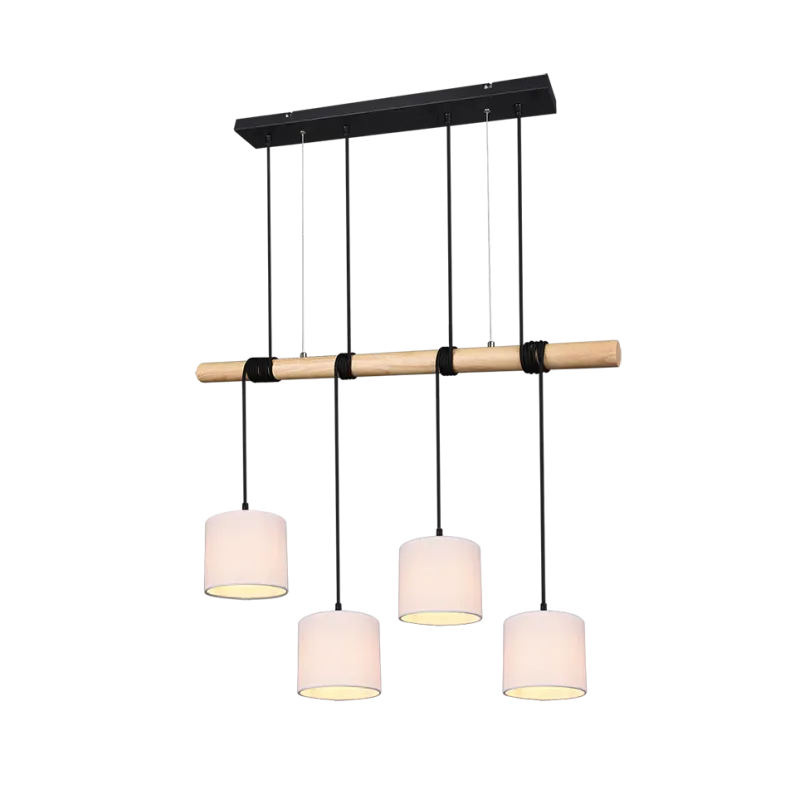 TRIO Suspension intérieur noir mat et blanc ODIN - Pas cher