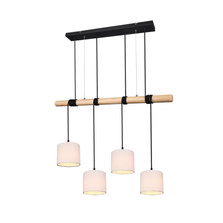 TRIO Suspension intérieur noir mat et blanc ODIN - Pas cher