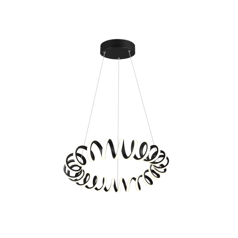 TRIO Suspension intérieur noir mat et blanc CURL - Pas cher