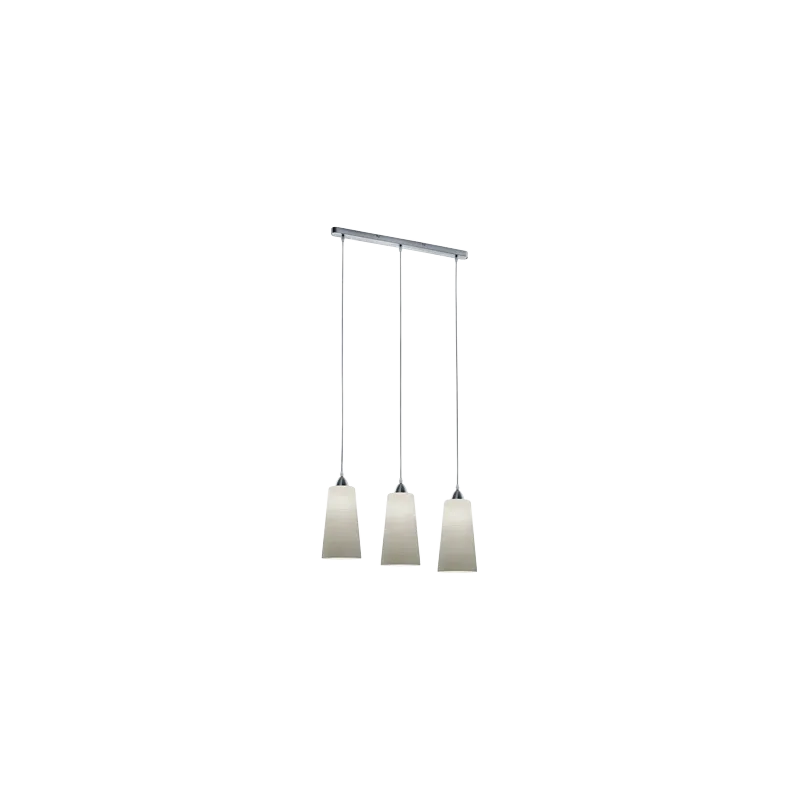TRIO Suspension intérieur nickel mat et blanc balayé KONI - Pas cher