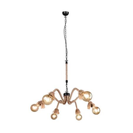 TRIO Suspension intérieur noir mat et brun ALVA - Pas cher