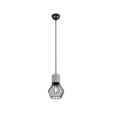 TRIO Suspension intérieur noir mat et couleur beton JAMIRO - Pas cher