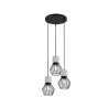 TRIO Suspension intérieur noir mat et couleur beton JAMIRO - Pas cher