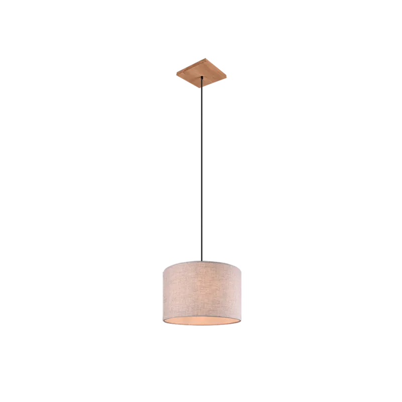 TRIO Suspension intérieur nickel antik et couleur bois ELMAU - Pas ...