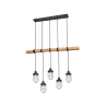 TRIO Suspension intérieur nickel antik et couleur bois FORESTER - P...