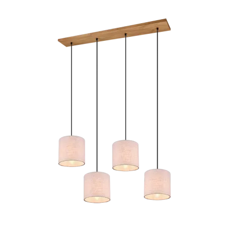 TRIO Suspension intérieur nickel antik et couleur bois ELMAU - Pas ...
