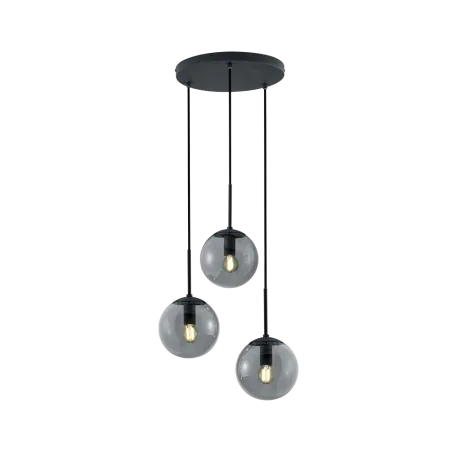 TRIO Suspension intérieur antracite et fumé BALINI - Pas cher