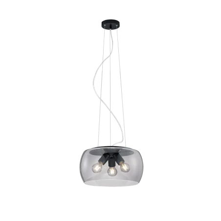 TRIO Suspension intérieur antracite et fumé VALENTE - Pas cher