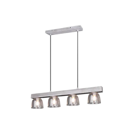 TRIO Suspension intérieur gris et fumé KARINA - Pas cher