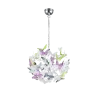 TRIO Suspension intérieur chrome et multicouleur BUTTERFLY - Pas cher