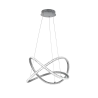 TRIO Suspension intérieur aluminium balayé et transparent claire RU...