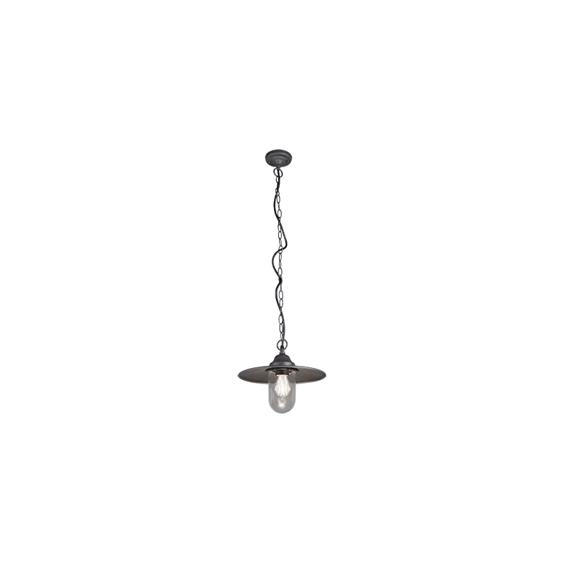 TRIO Suspension extérieur antracite et transparent claire BRENTA - ...