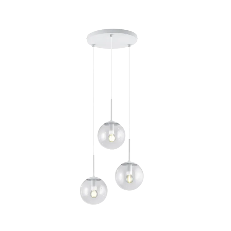 TRIO Suspension intérieur blanc mat et transparent claire BALINI - ...