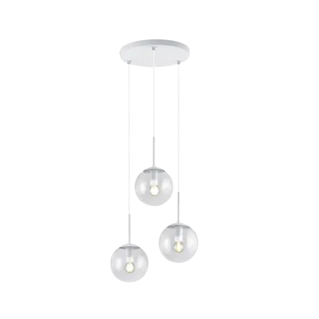 TRIO Suspension intérieur blanc mat et transparent claire BALINI - ...