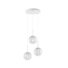 TRIO Suspension intérieur blanc mat et transparent claire BALINI - ...