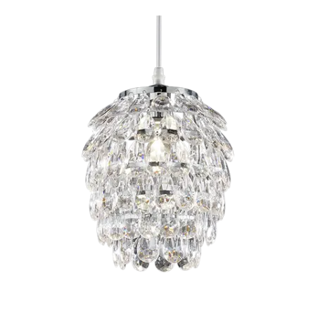 TRIO Suspension intérieur chrome et transparent claire PETTY - Pas ...