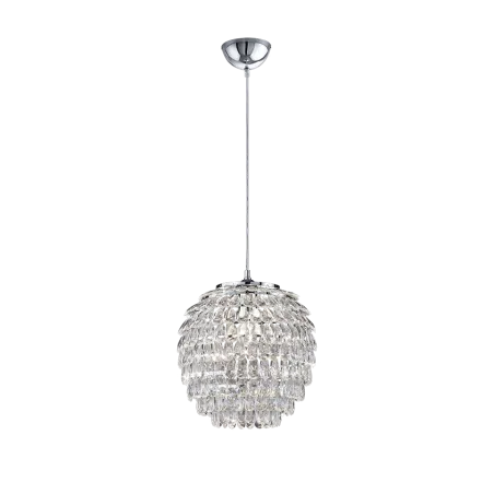 TRIO Suspension intérieur chrome et transparent claire PETTY - Pas ...