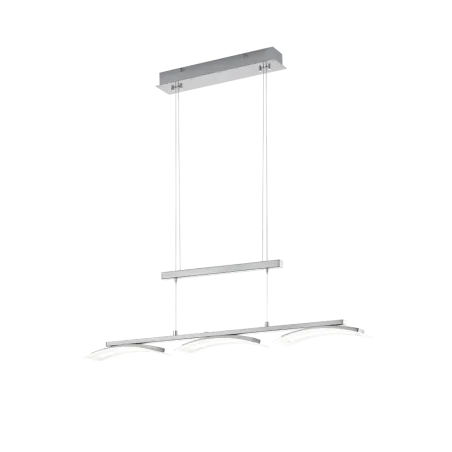 TRIO Suspension intérieur nickel mat et transparent claire IKARIA -...