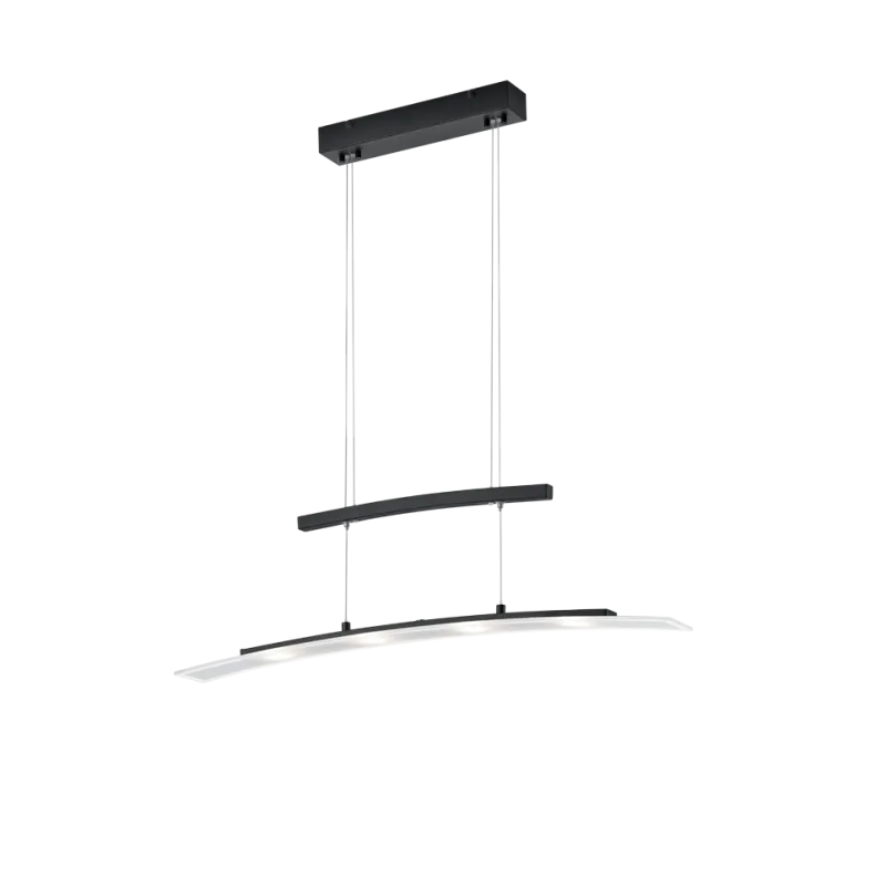 TRIO Suspension intérieur noir mat et transparent claire SAMOS - Pa...