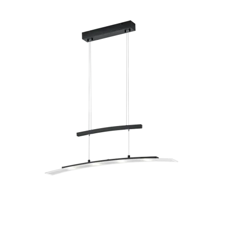 TRIO Suspension intérieur noir mat et transparent claire SAMOS - Pa...