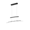 TRIO Suspension intérieur noir mat et transparent claire SAMOS - Pa...