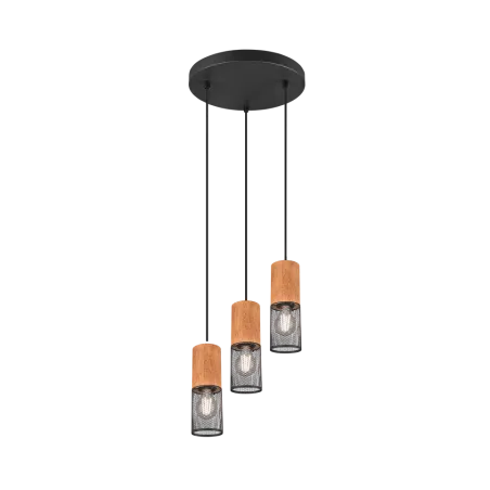 TRIO Suspension intérieur noir mat TOSH - Pas cher