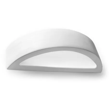 Applique céramique ATENA céramique/verre, blanc, E27 - Pas cher