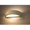 Applique céramique ATENA céramique/verre, blanc, E27 - Pas cher