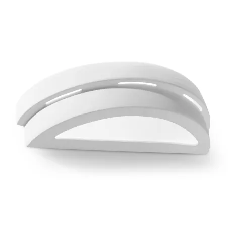 Applique céramique HELIOS, céramique/verre, blanc, E27 - Pas cher