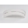 Applique céramique HELIOS, céramique/verre, blanc, E27 - Pas cher