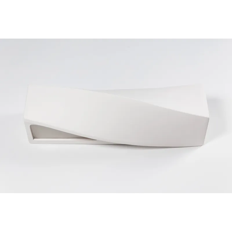 Applique céramique SIGMA, céramique/verre, blanc, E27 - Pas cher