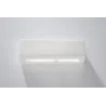 Applique céramique VEGA, céramique/verre, blanc, E27 - Pas cher