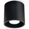 Plafonnier ORBIS 1, aluminium noir, GU10 - Pas cher