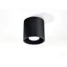 Plafonnier ORBIS 1, aluminium noir, GU10 - Pas cher
