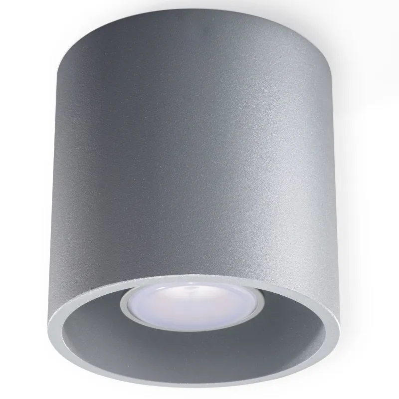 Plafonnier ORBIS 1, aluminium gris, GU10 - Pas cher