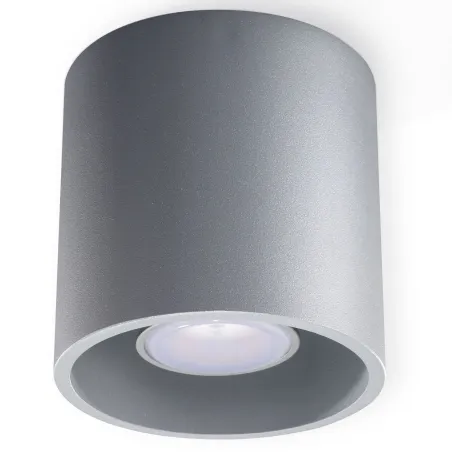 Plafonnier ORBIS 1, aluminium gris, GU10 - Pas cher